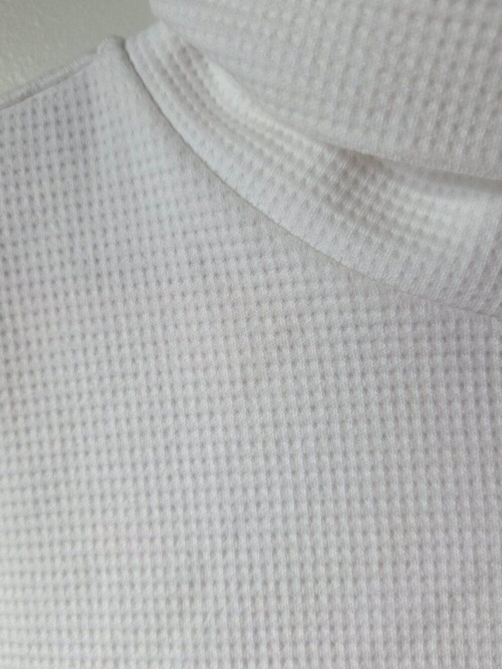 Like New Land's End White Mock Neck Waffle Size Xl Womens — image 3 of 8